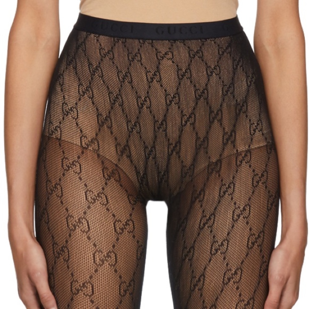 NWOT Gucci GG Black Tights/Stockings Size Small